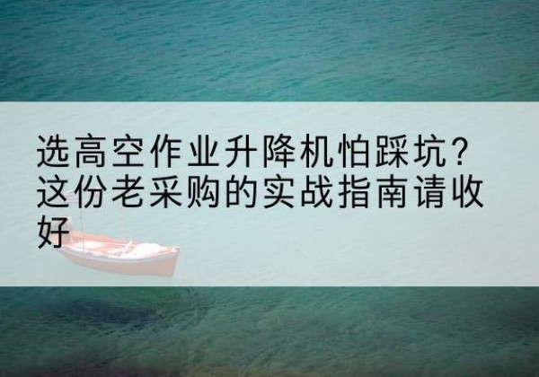 乌当高空作业升降机厂家推荐-选高空作业升降机怕踩坑？这份老采购的实战指南请收好